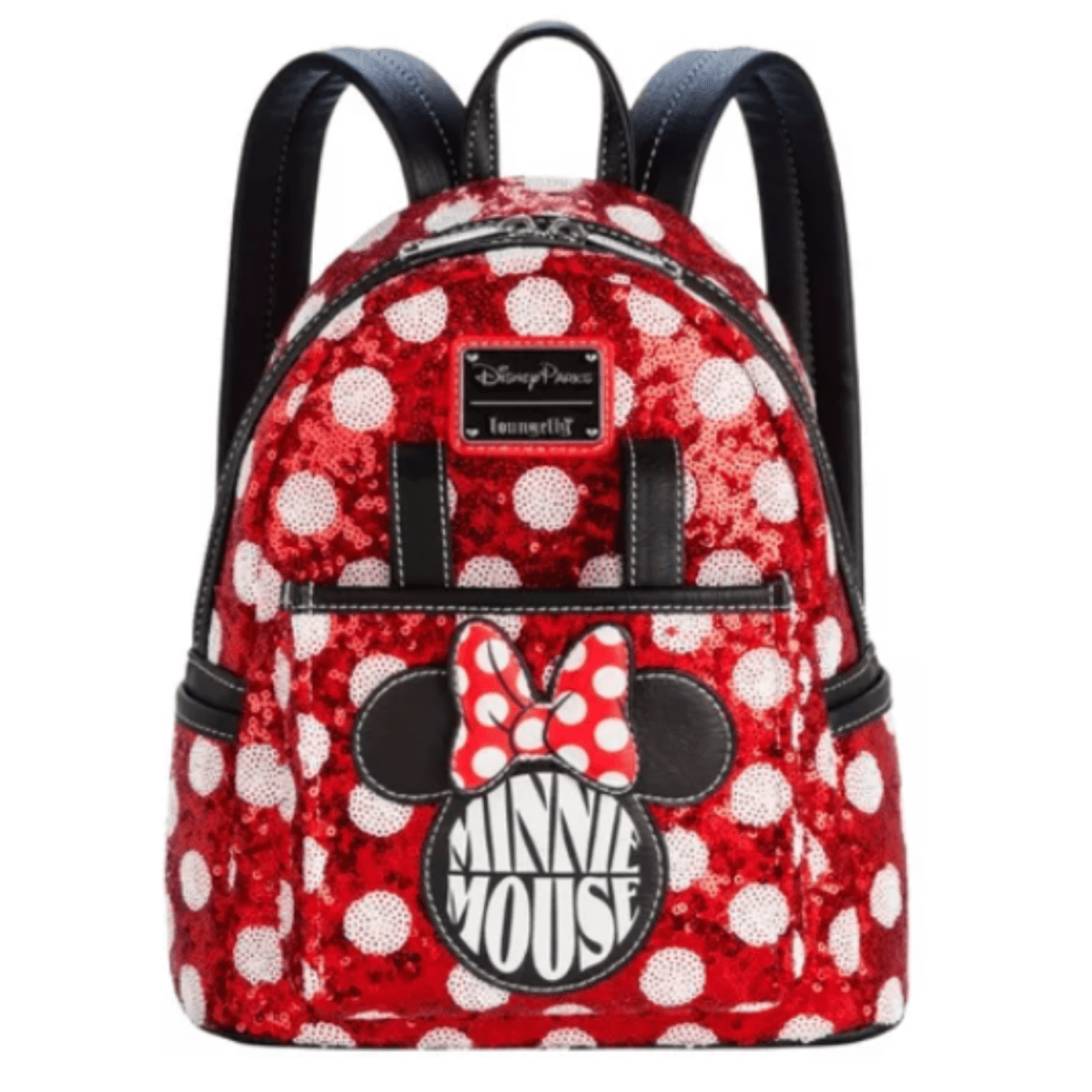 Minnie Mouse Mini Mochila de Lentejuelas de Lunares Loungefly1