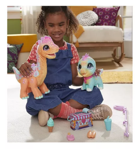 Muñeco Sally y amigo Dino Fiesta de Helados + 40 Sonidos y Reacciones3