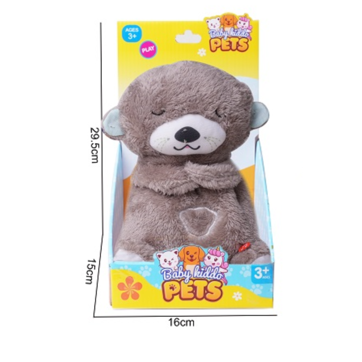 Peluche Nutria que Respira Musical Gris2