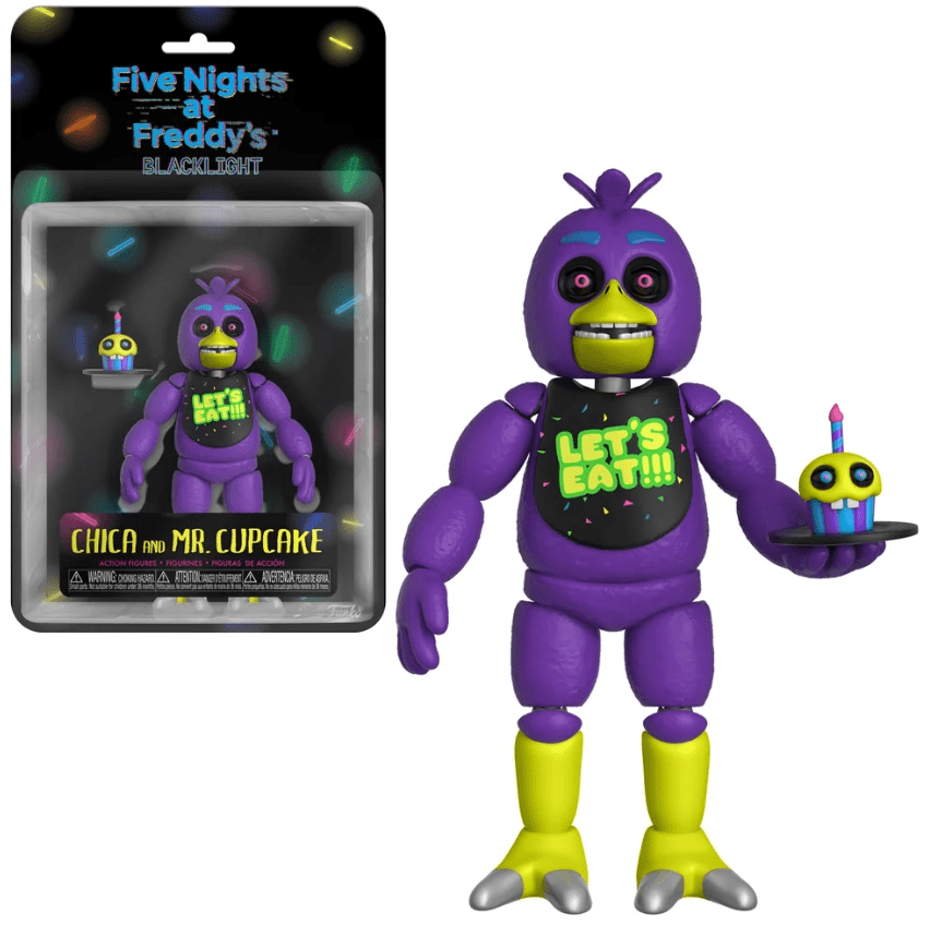 Muñeco Articulable BlackLight Chica FNAF1