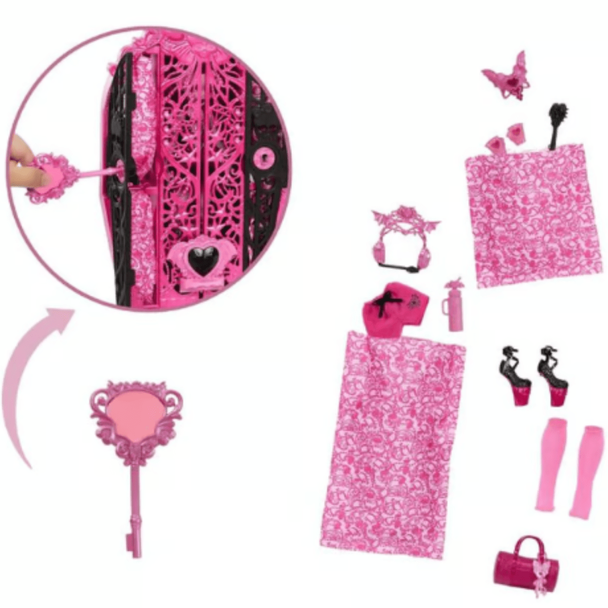 Muñeca Monster High Draculaura con Armario de Disfraces y más de 19 Sorpresas1