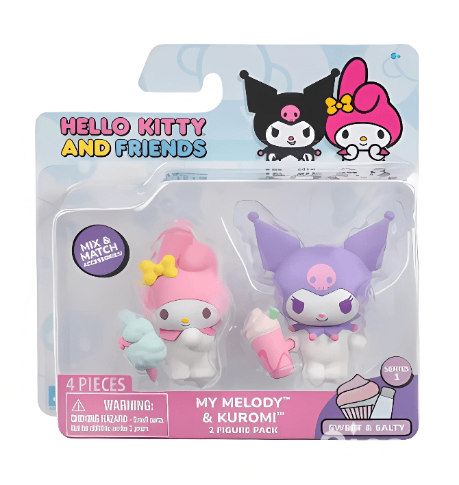 Pack de 2 Figuras My Melody y Kuromi Serie 12