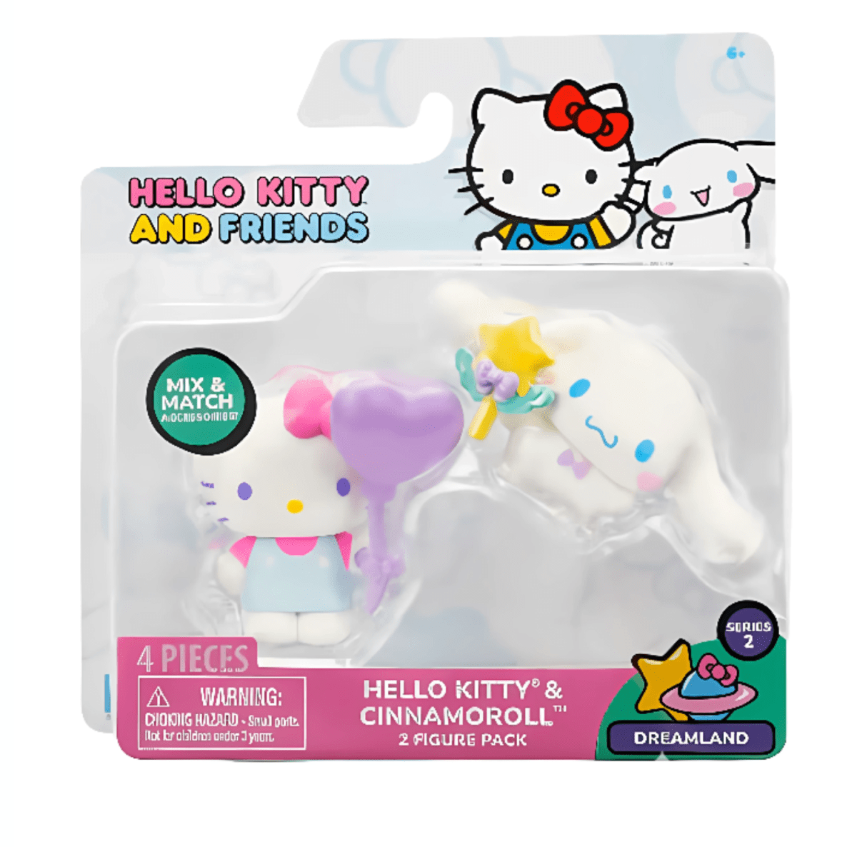 Pack de 2 Figuras Hello Kitty y Cinnamoroll Serie 21