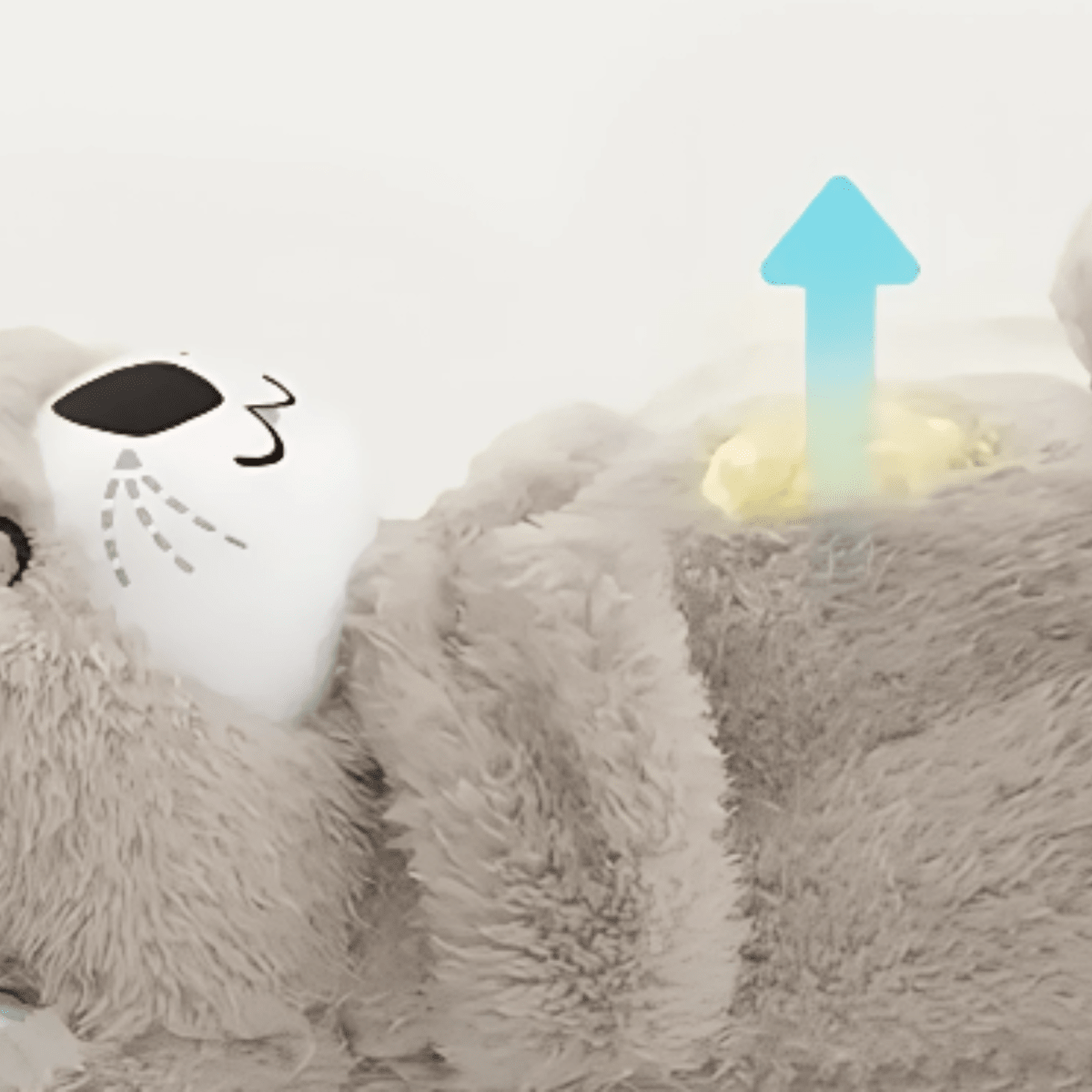 Peluche Nutria que Respira Musical Gris3