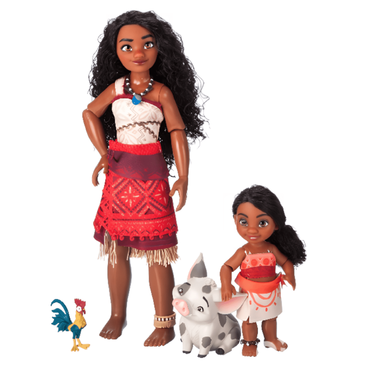 Set de Muñecas Moana, Simea, Pua y Hei Hei3