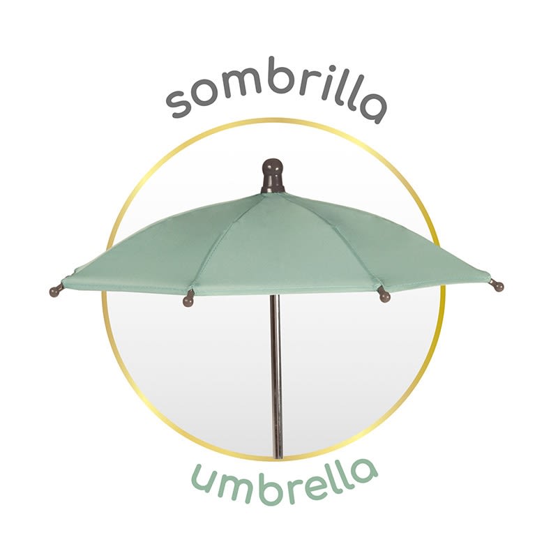 Coche de Muñecas Reborn con Sombrilla Capriccio3