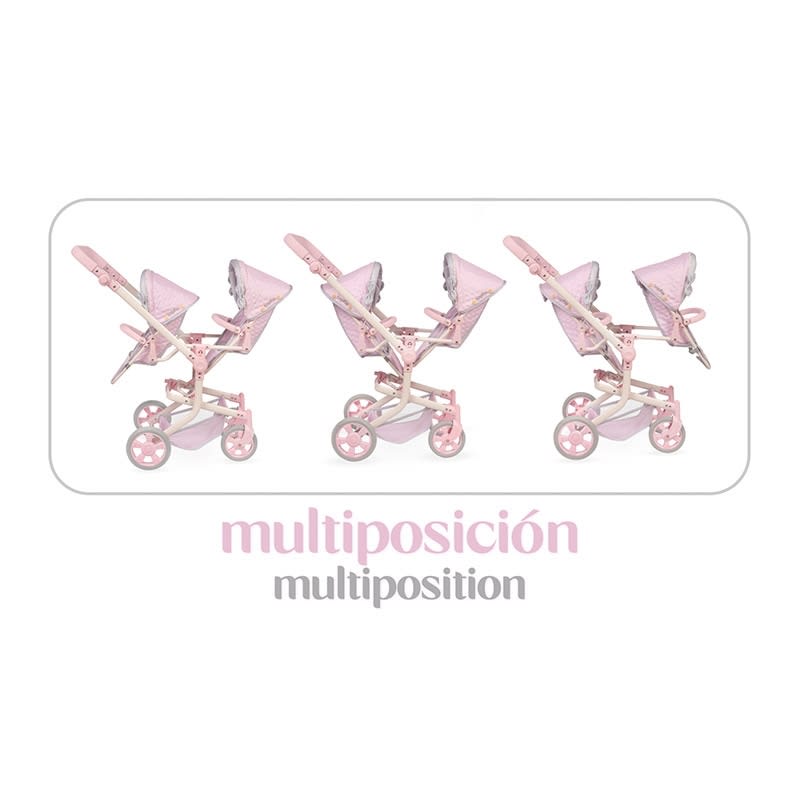 Coche Gemelar de Muñecas Reborn Colección Sophie1