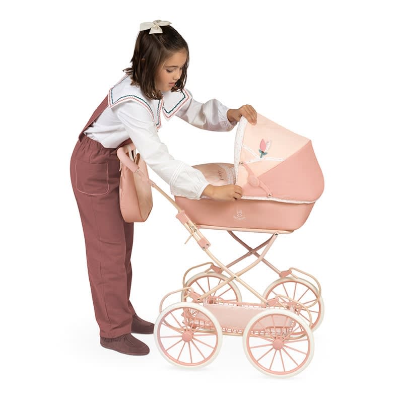 Coche de Muñecas Reborn con Sombrilla Tulipe 93 cm1