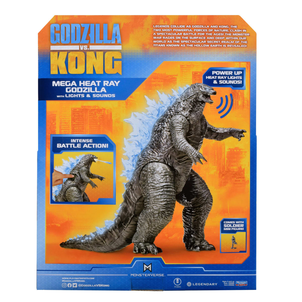 Mega Godzilla Figura con luces y sonido2