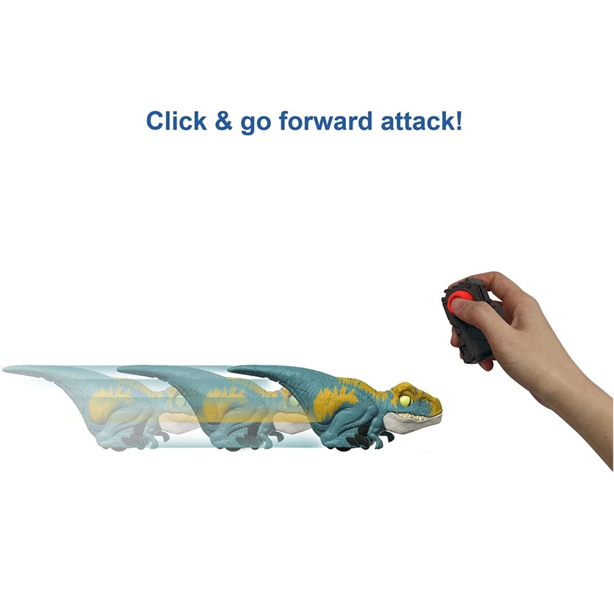 Dinosaurio Jurassic world Velociraptor con Sonido y Movimiento2