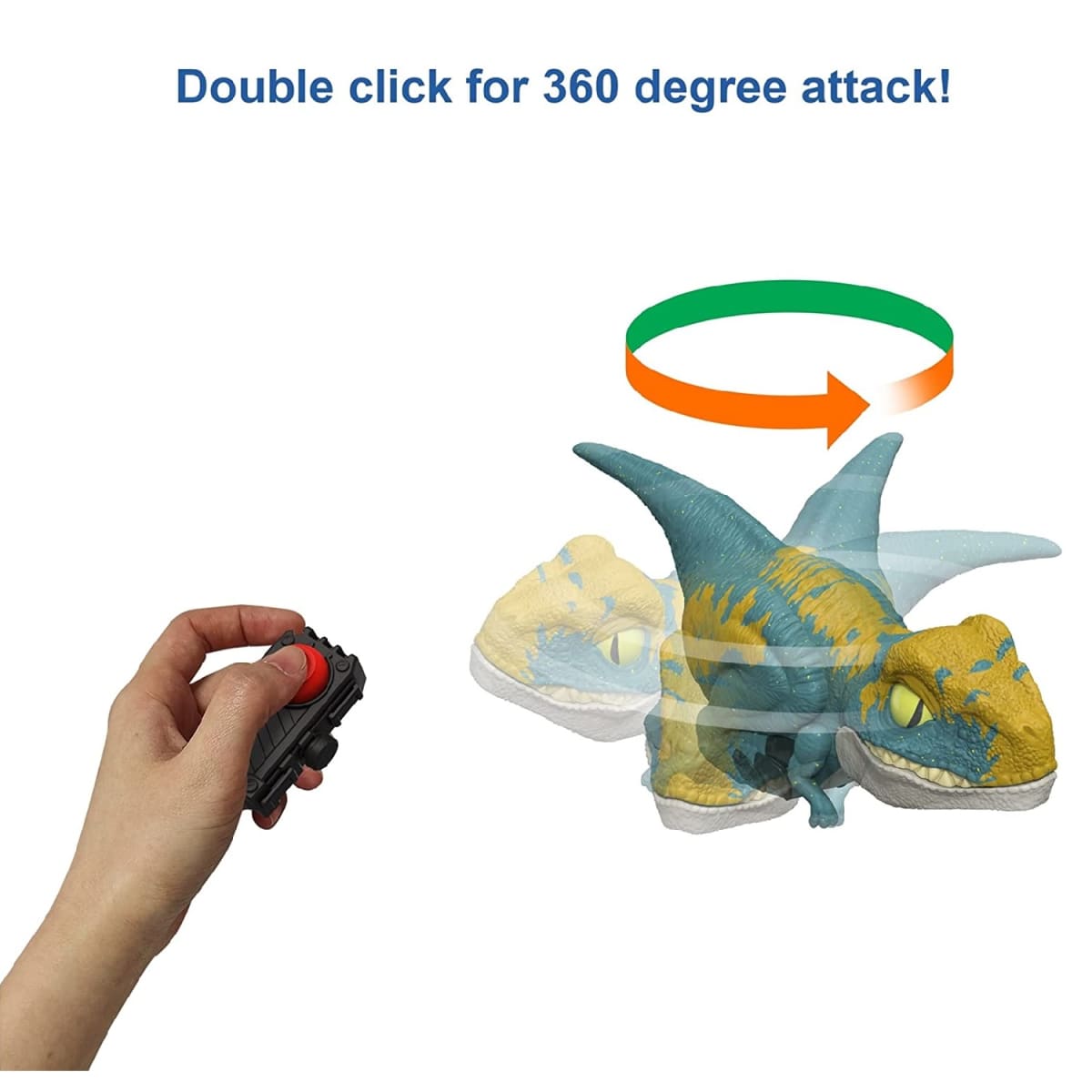 Dinosaurio Jurassic world Velociraptor con Sonido y Movimiento1