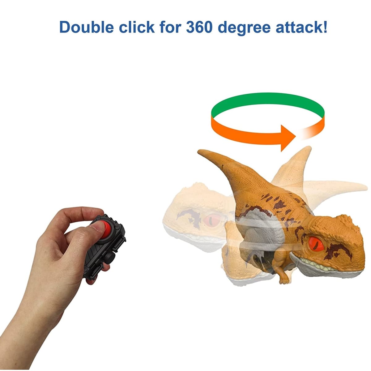 Dinosaurio Jurassic World Atrociraptor con Sonido y Movimiento1