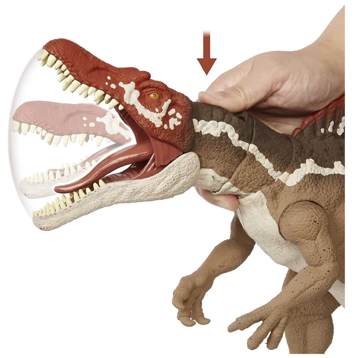 Dinosaurio Jurassic World Spinosaurus Mega Mordida3