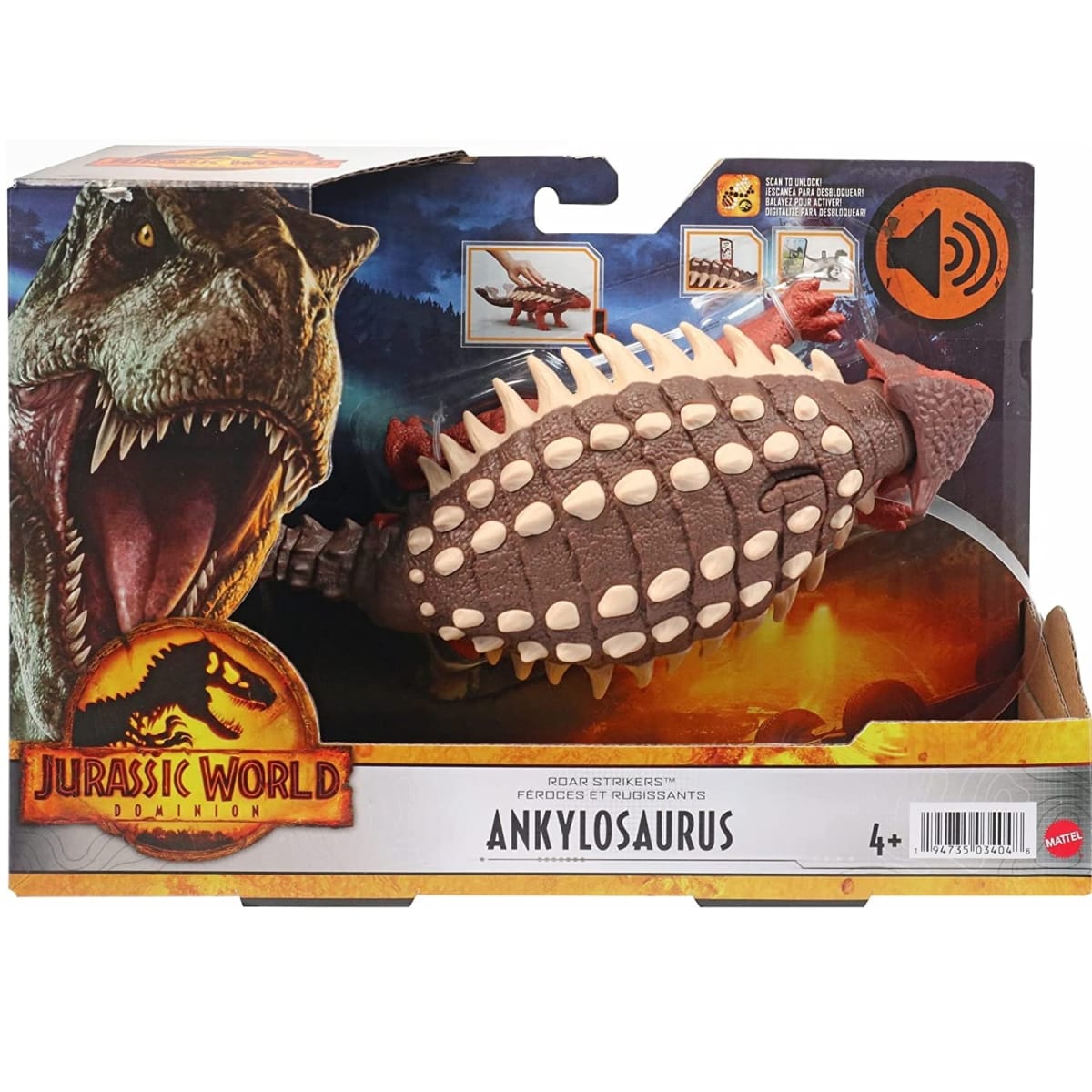 Figura Ankylosaurus  Jurassic World con Sonido4