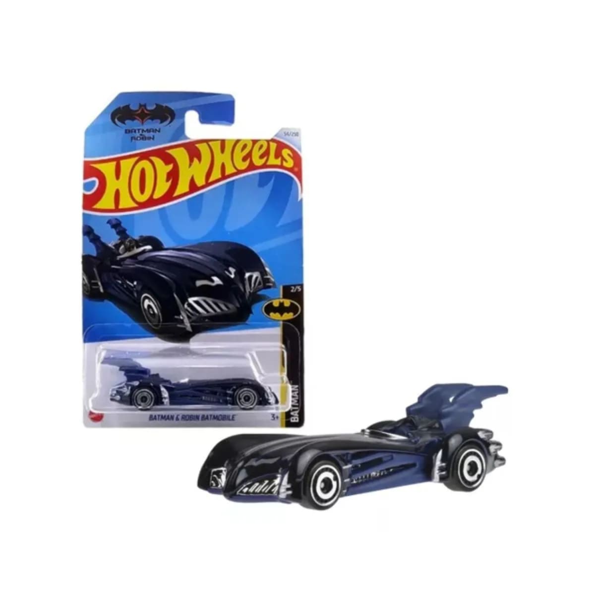 Auto Hot Wheels Batman & Robin Batmobile Azul5