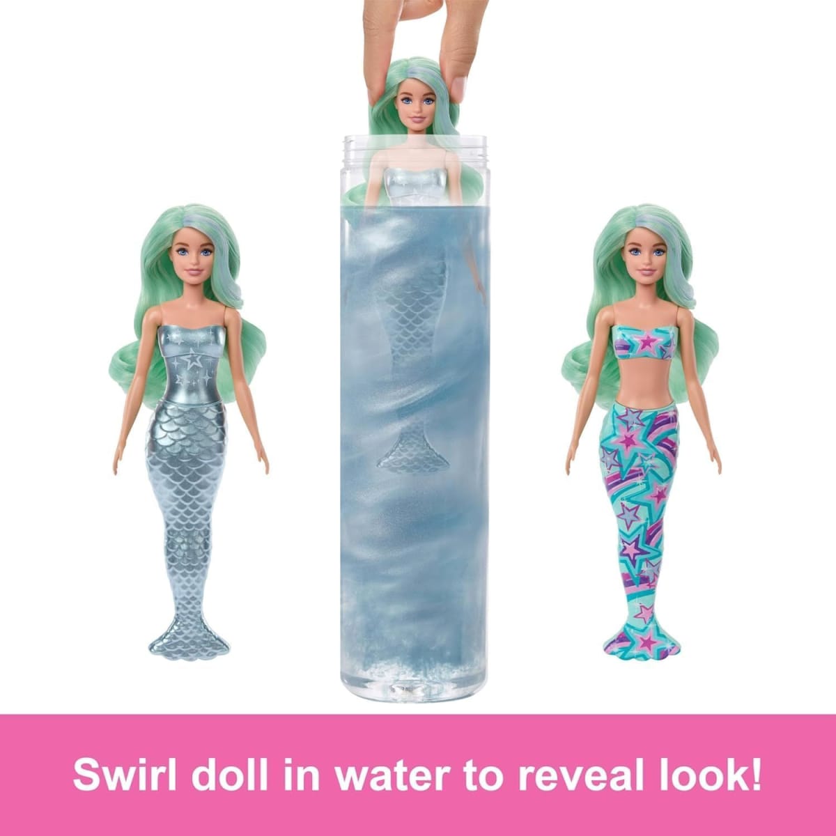Muñeca Barbie Color Reveal Surprises  Serie Sirena1