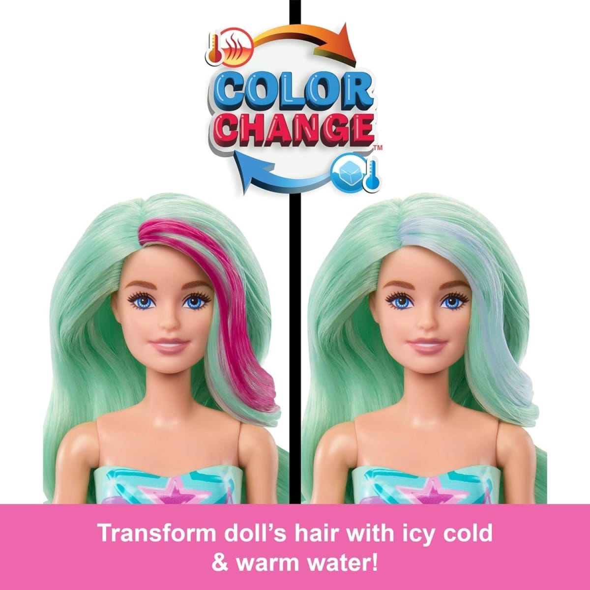 Muñeca Barbie Color Reveal Surprises  Serie Sirena2