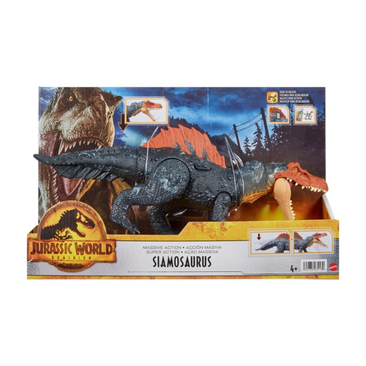 Figura Dinosaurio Siamosaurus Acción Masiva5