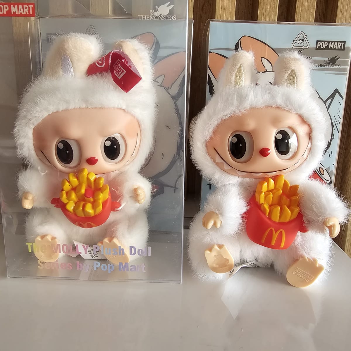 Dupe Labubu con Papitas Fritas Serie Have a Seat Réplica1