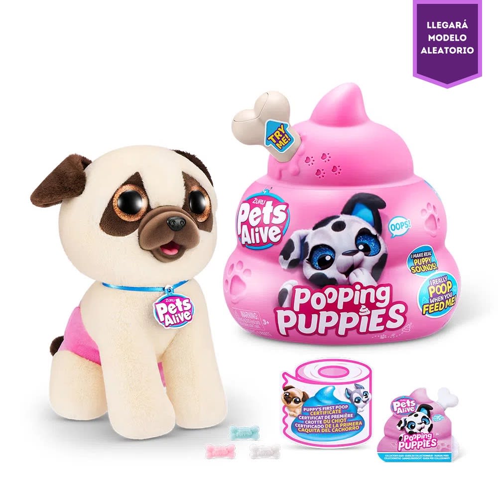 Mascota Perrito Sorpresa Pooping Puppies con Sonido3