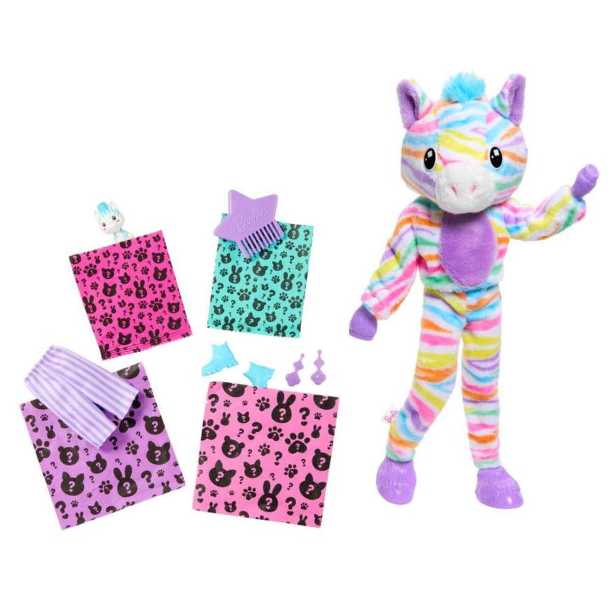 Barbie Cutie Reveal Serie Ensueño Cebra Arcoiris3