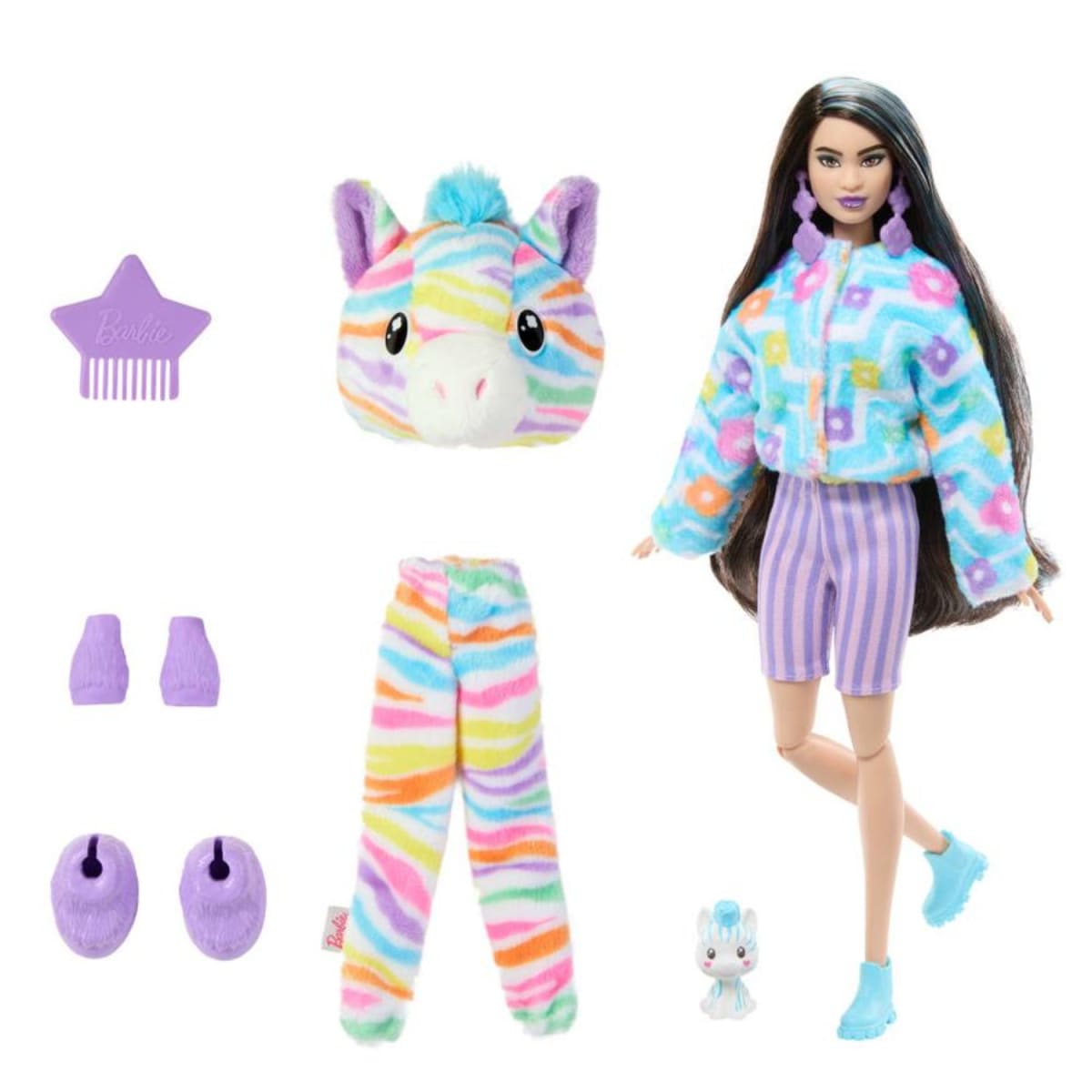 Barbie Cutie Reveal Serie Ensueño Cebra Arcoiris4