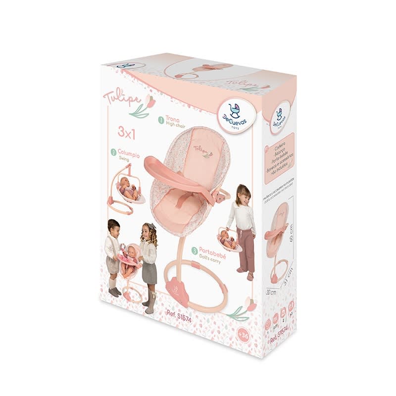 Silla Columpio para Muñecas 3 en 1 Colección Tulipe1