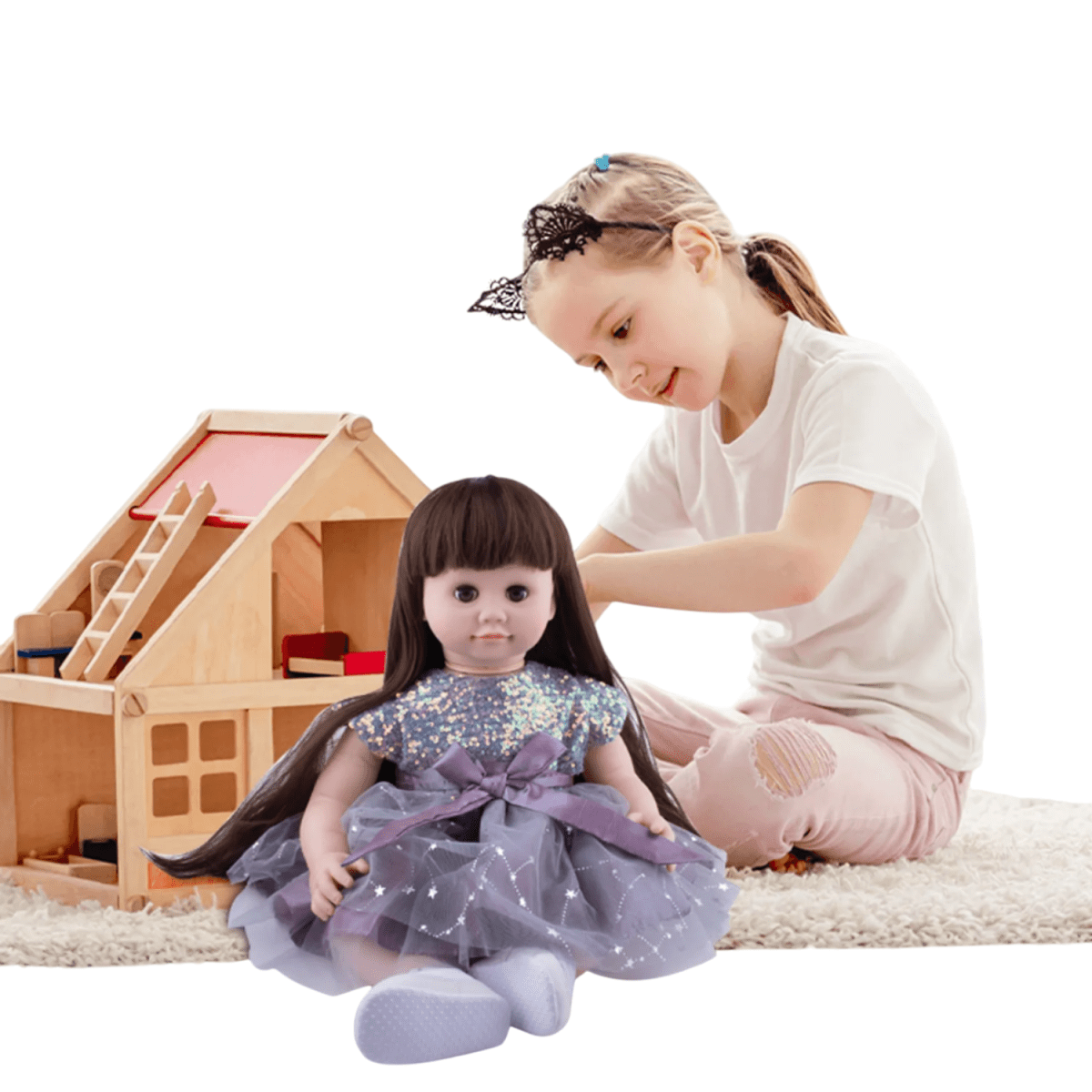 Muñeca Reborn Inteligente Interactiva 55 cm DD7229543