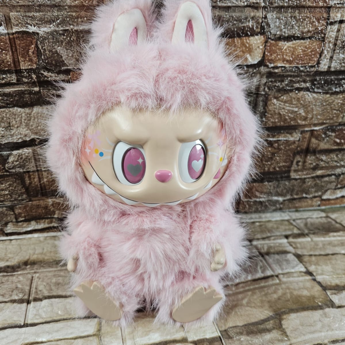Muñeco Dupe Labubu Zimomo Rosa 38 cm Articulable3