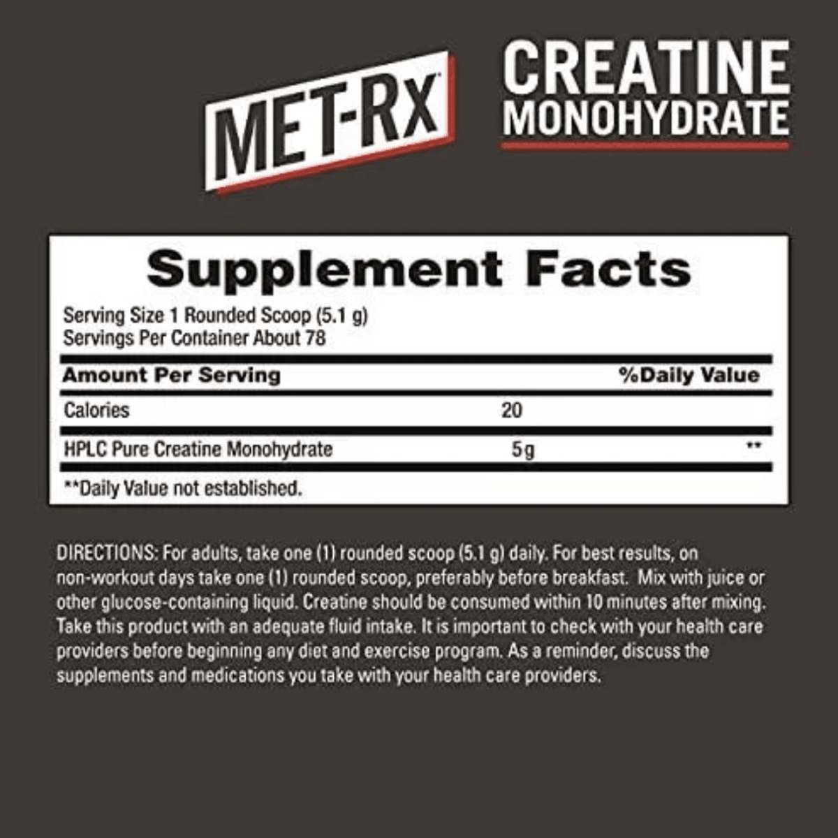 CREATINE MET-RX 4002
