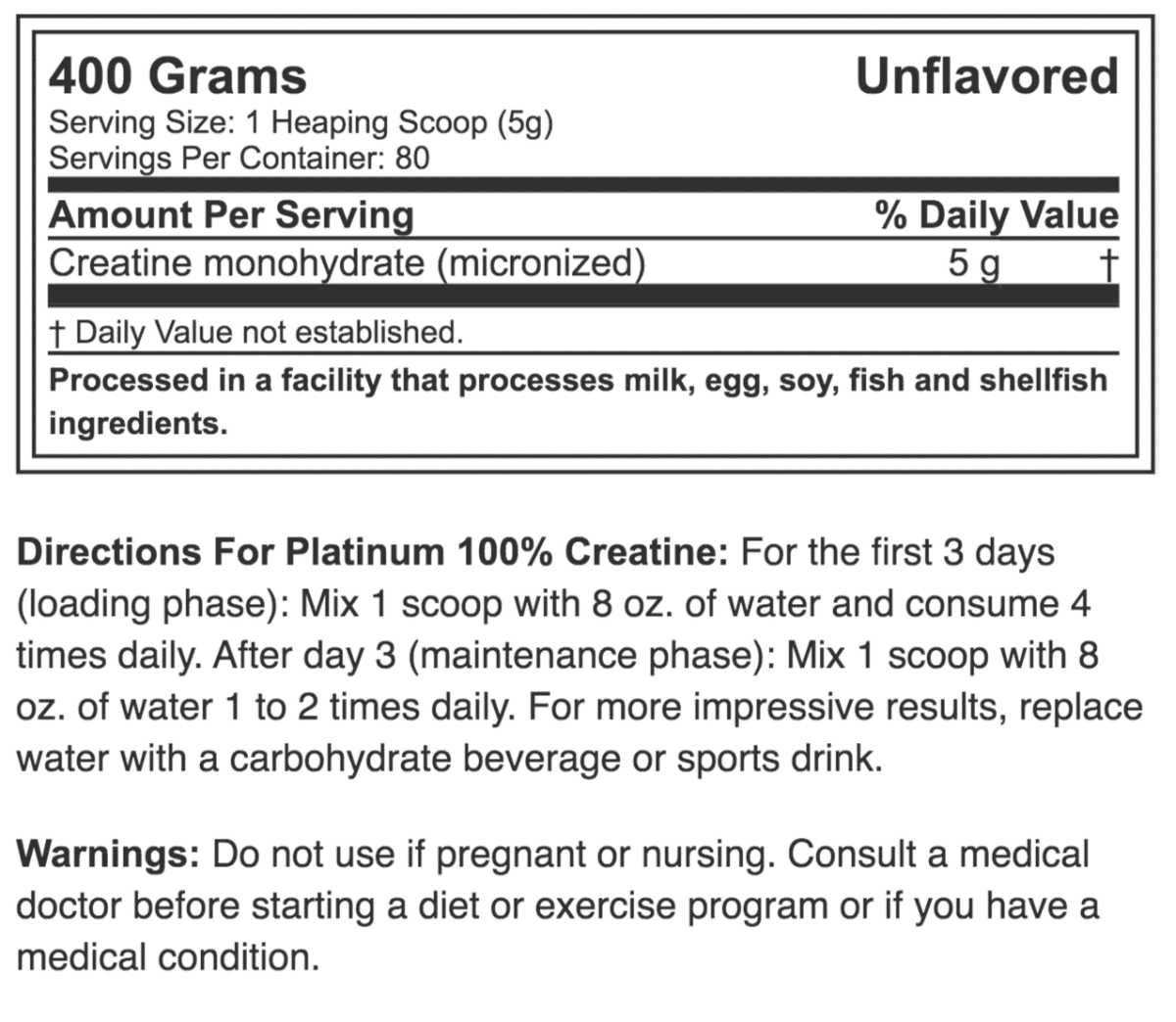 PLATINUM CREATINE3
