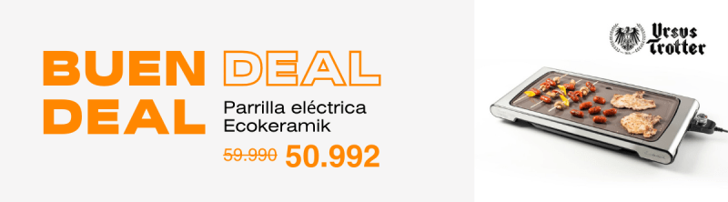 parrilla electrica ursustrotter acero inoxidable ecokeramik