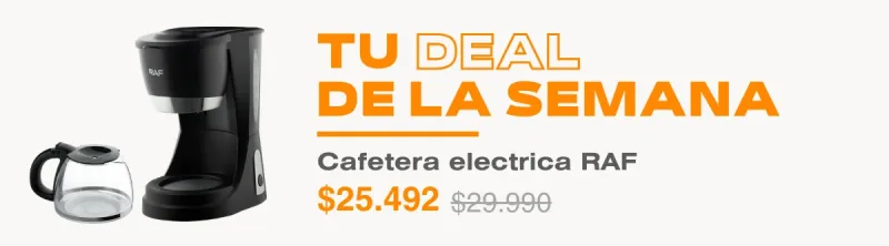 cafetera electrica filtro raf 650ml