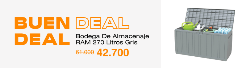 product bodega de almacenaje ram 270 litros gris