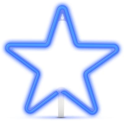 STS Luz neón Estrella Azul