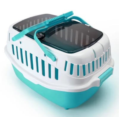 Casa de mascotas de viaje portatil Azul2