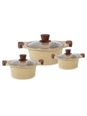 BATERIA DE COCINA DE 6 PIEZAS BEIGE REALCHEF2