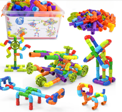 Maleta Tubos Conectores Juguete Didáctico Encaje 94 piezas1