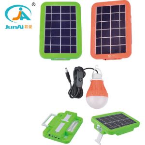 Cargador Solar con 2 luces 8w, linterna DEAL1