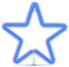 STS Luz neón Estrella Azul