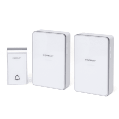 Aigostar Timbre inalámbrico a pilas - 2 Receptores y 1 Transmisor