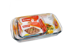 Set 2 Asadera de Vidrio Marinex