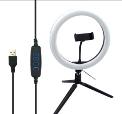 Aro Led + Trípode y Control remoto