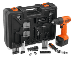 Black and Decker Taladro inalambrico 12v con 101 accesorios
