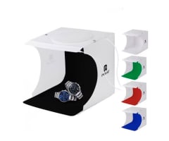 Estudio Fotografico iluminado LED y 5 fondos