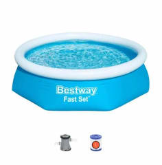 Piscina Inflable Bestway Fast Set 2,44 m x 61 cm
