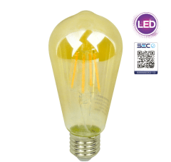 Ampolleta Led Classic Vintage Calida 6 watts E27