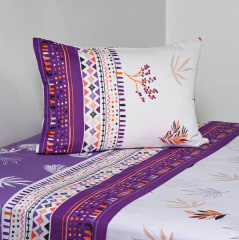 Juego sabanas Cannon 144 hilos Estampado Lavander 1.5 Plazas