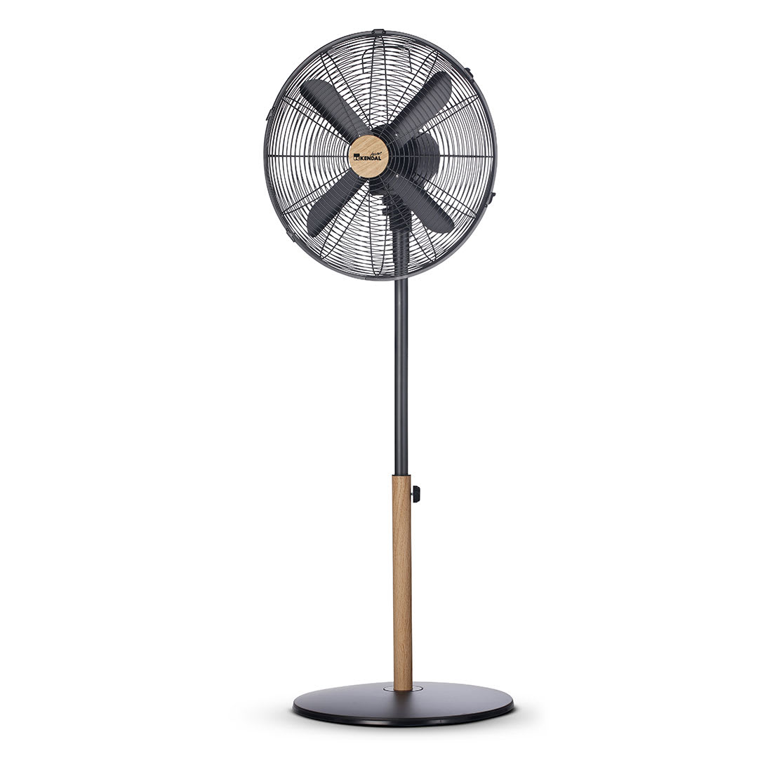 Ventilador Kendal Metálico Madera 16″ Pedestal KZF-16163