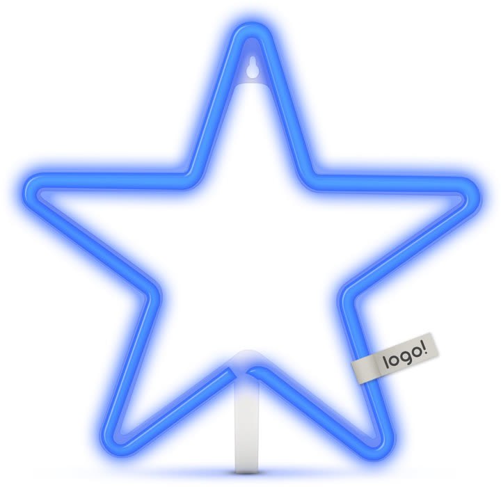 STS Luz neón Estrella Azul4